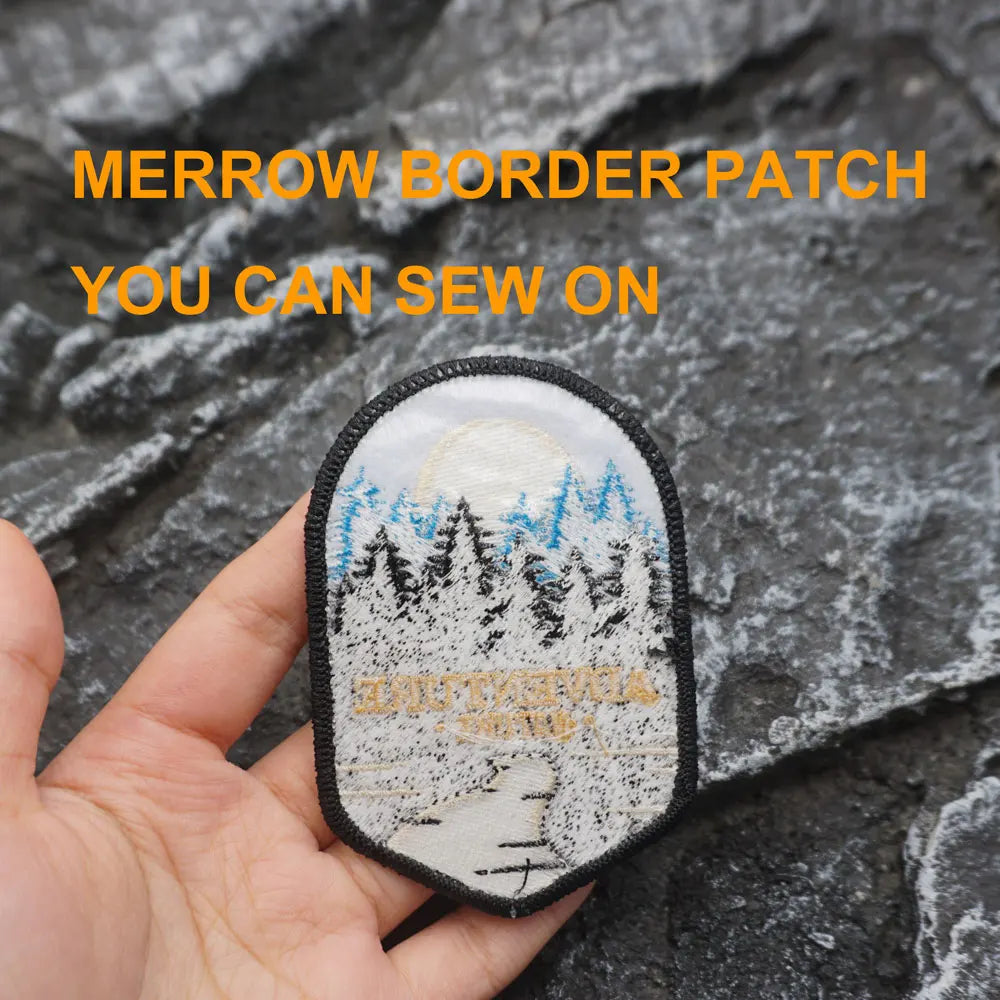 ADVENTURE NATURE Embroidered Patch Iron on / Sew Applique Patches