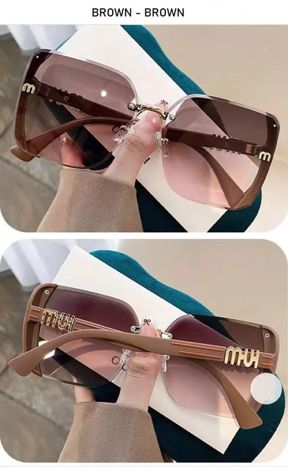 Women Vintage Driving Square Sunglasses Eyeglasses