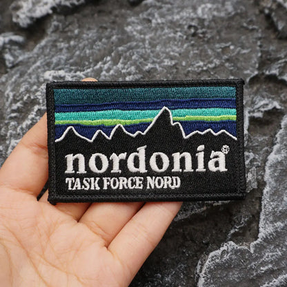 NORDONIA TASK FORCE NORD Embroidered Patch Iron-On Sewing Clothes Patches Applique