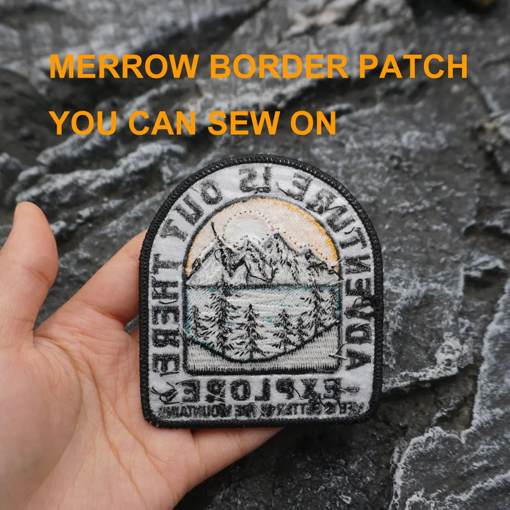 Adventure is out There Explore Embroidered Patch Iron on / Sew Applique Patches