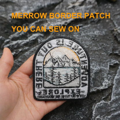 Adventure is out There Explore Embroidered Patch Iron on / Sew Applique Patches