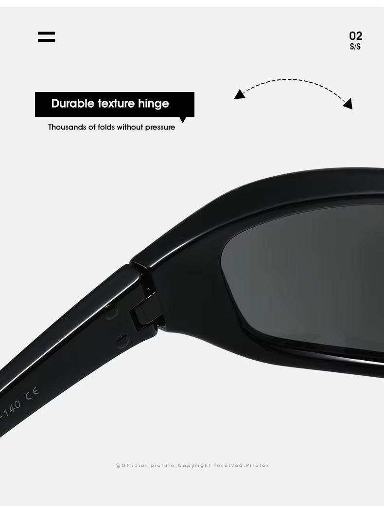 Men Women Classic Punk Wrap Around Vintage Fashion Sport UV400 Sunglasses Goggles