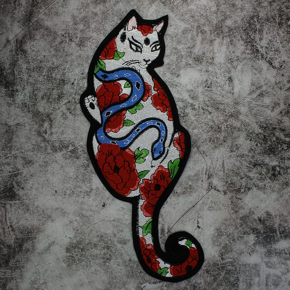 Unique Cartoon Cats Embroidered Patch Appliques Iron on Patches Badge Clothes Sewing