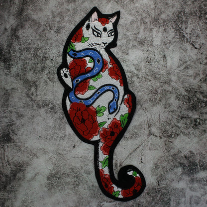 Unique Cartoon Cats Embroidered Patch Appliques Iron on Patches Badge Clothes Sewing