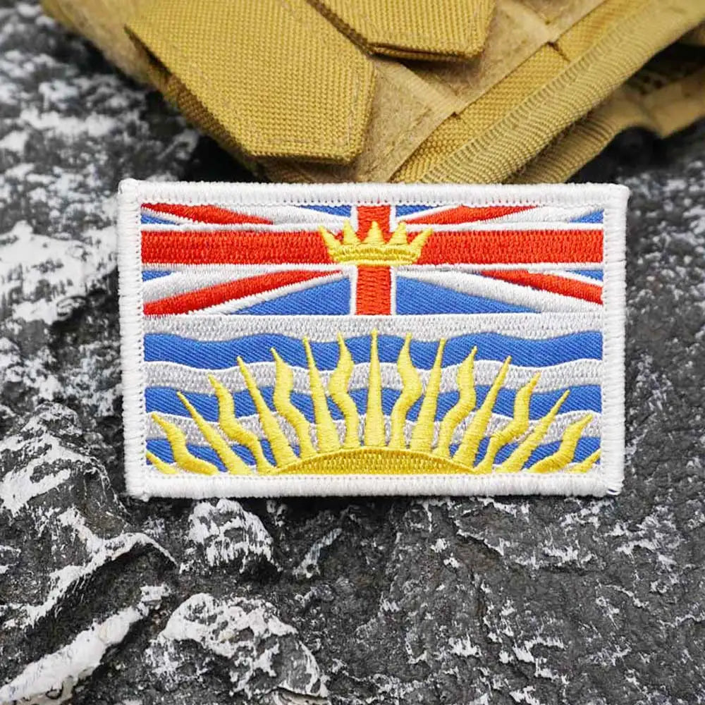 British Columbia Embroidered Patch Iron on / Sew Applique Patches