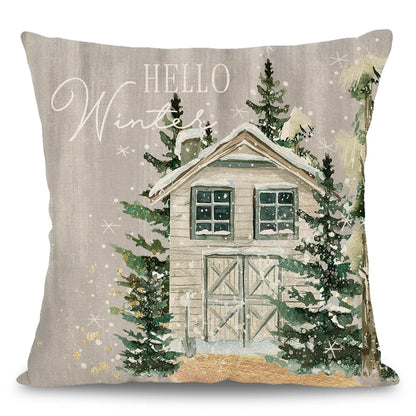 Christmas Tree Themed Pendant Decor Pattern Cushion Cover Pillowcase