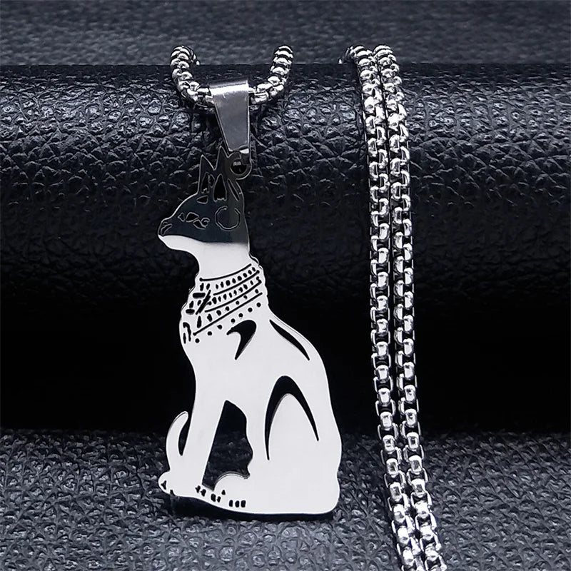 Key Of Life Egyptian Scarab Eye of Ra Horus Symbol Stainless Steel Gold Color Pendant Necklace