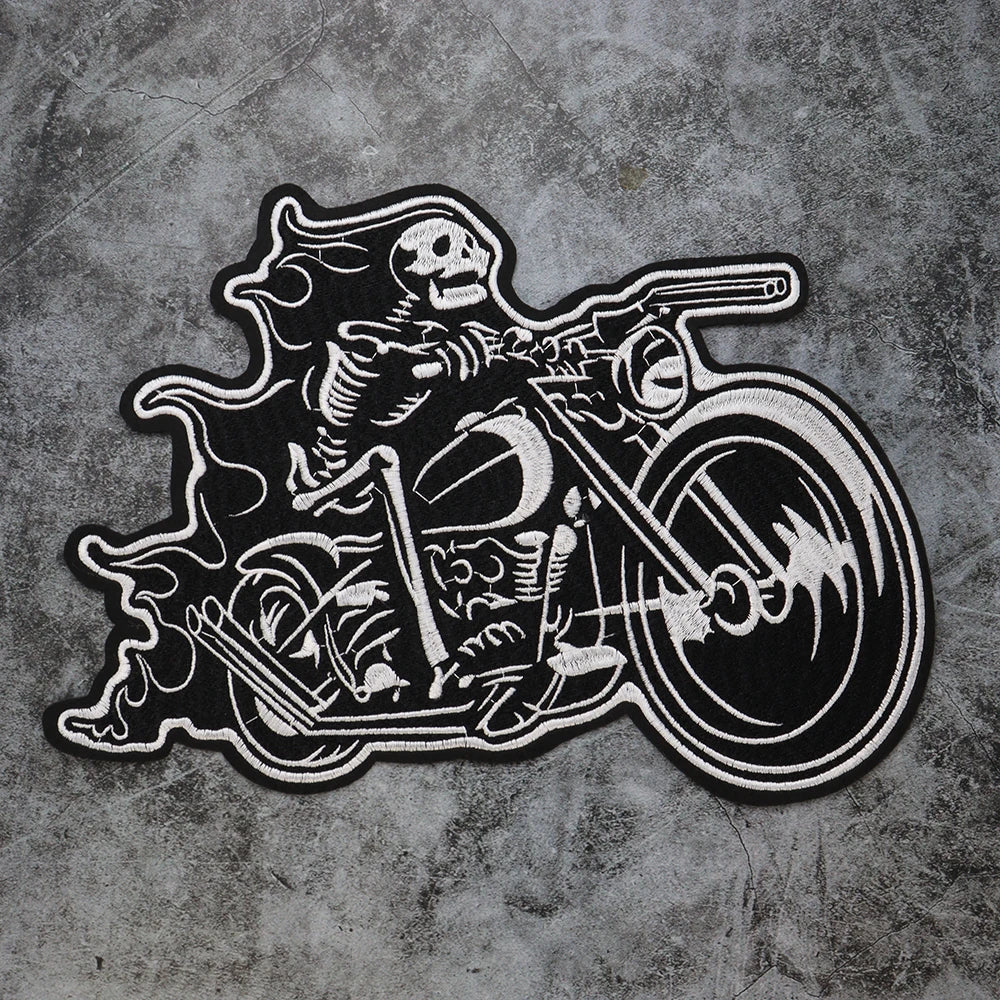 Independent Biker Rider Embroidery Patch Appliques Iron on Patches Badge Clothes Sewing
