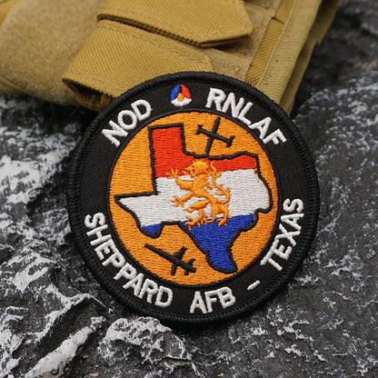 Euro-NATO Joint Jet Pilot Training Royal Netherlands Air Force Embroidered Patch Iron-On Sewing Clothes Patches Applique