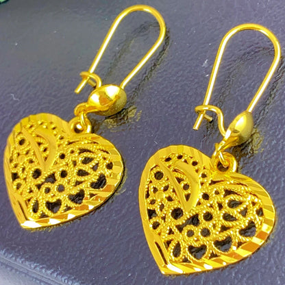 Dubai Ethiopia Tassel Gold Color African Women Bridal Wedding Drop Earrings