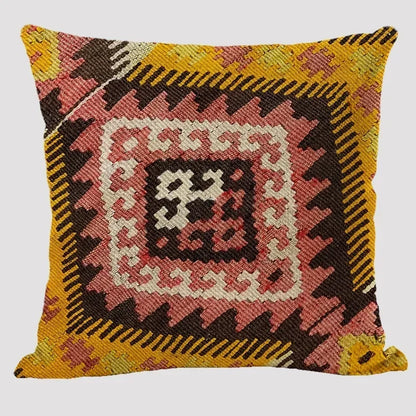 Luxury Plush Both Sides Print Bohemian Patterns Kilim Carpet Cushions Case Sofa Pillowcase Decor