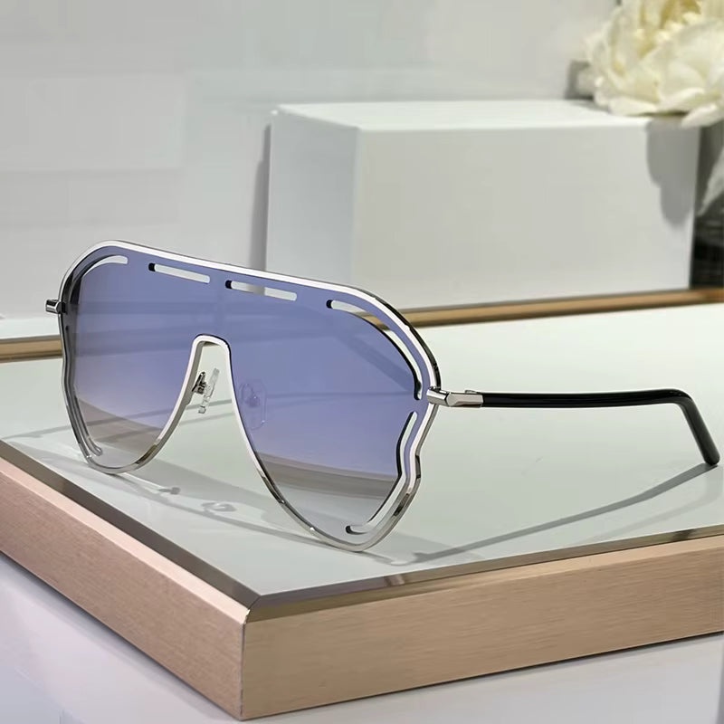 Women Fashion Oversized Big Frame Designer UV400 Sunglasses Glasses