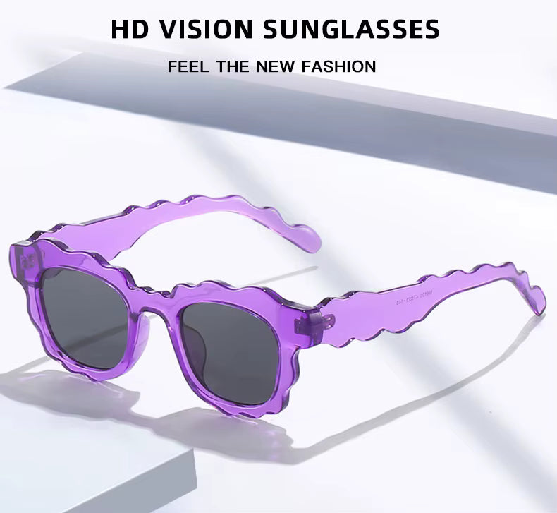 Men Women Retro Punk Shades UV400 Square Sunglasses Glasses
