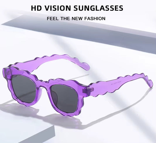 Men Women Retro Punk Shades UV400 Square Sunglasses Glasses