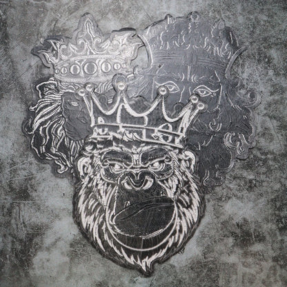 Embroidery Black White Crown Patch Appliques Iron on Patches Badge Clothes Sewing