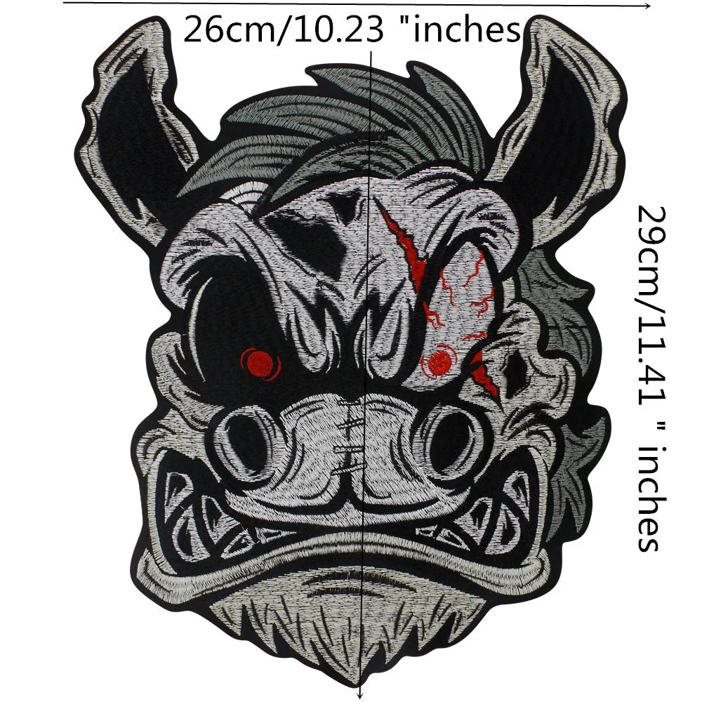Male Wizard Beast Monster Fairytale Embroidery Patch Appliques Iron on Patches Badge Clothes Sewing