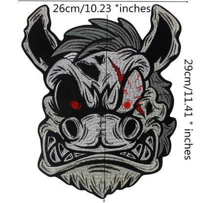 Male Wizard Beast Monster Fairytale Embroidery Patch Appliques Iron on Patches Badge Clothes Sewing