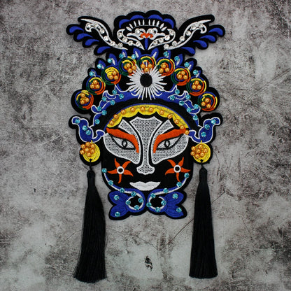 Embroidery Cartoon figure Opera characters embroidered applique Peking beaded Patches Patch by sewing