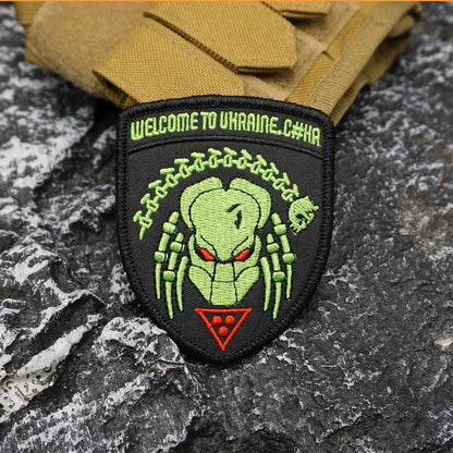 Welcome to Ukraine tactical military Embroidered Patch Iron-On Sewing Clothes Patches Applique