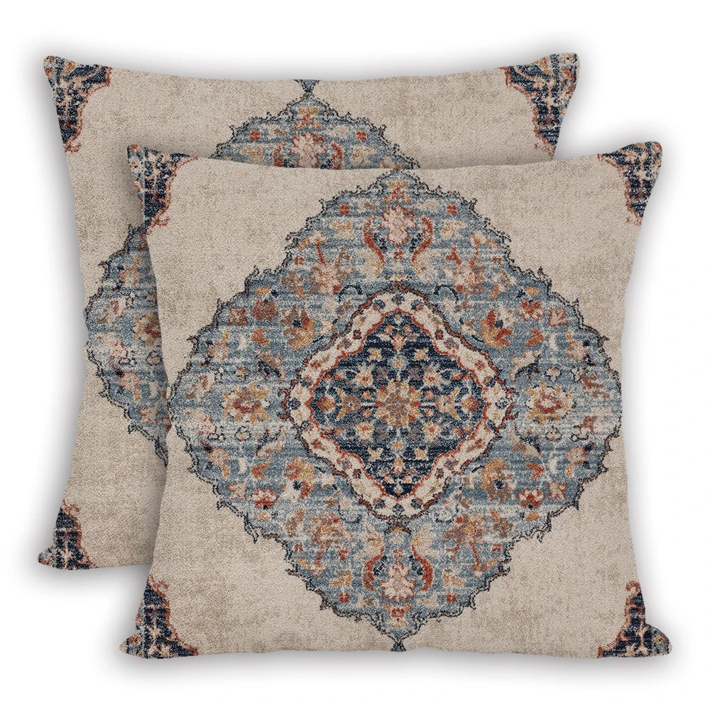 2pcs/Set Retro Bohemian Ethnic Stylish Pillowcase Cushion Cover Sofa Home Decor 45x45