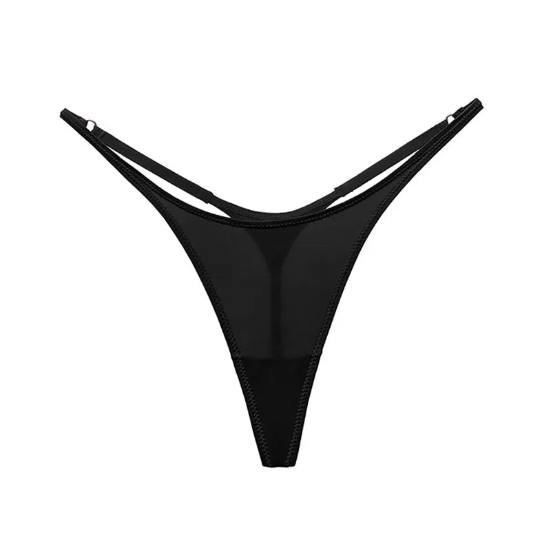 Ice Slik Low Waist Women G String Leopard Flower Panties Briefs Thong T-back Underwear