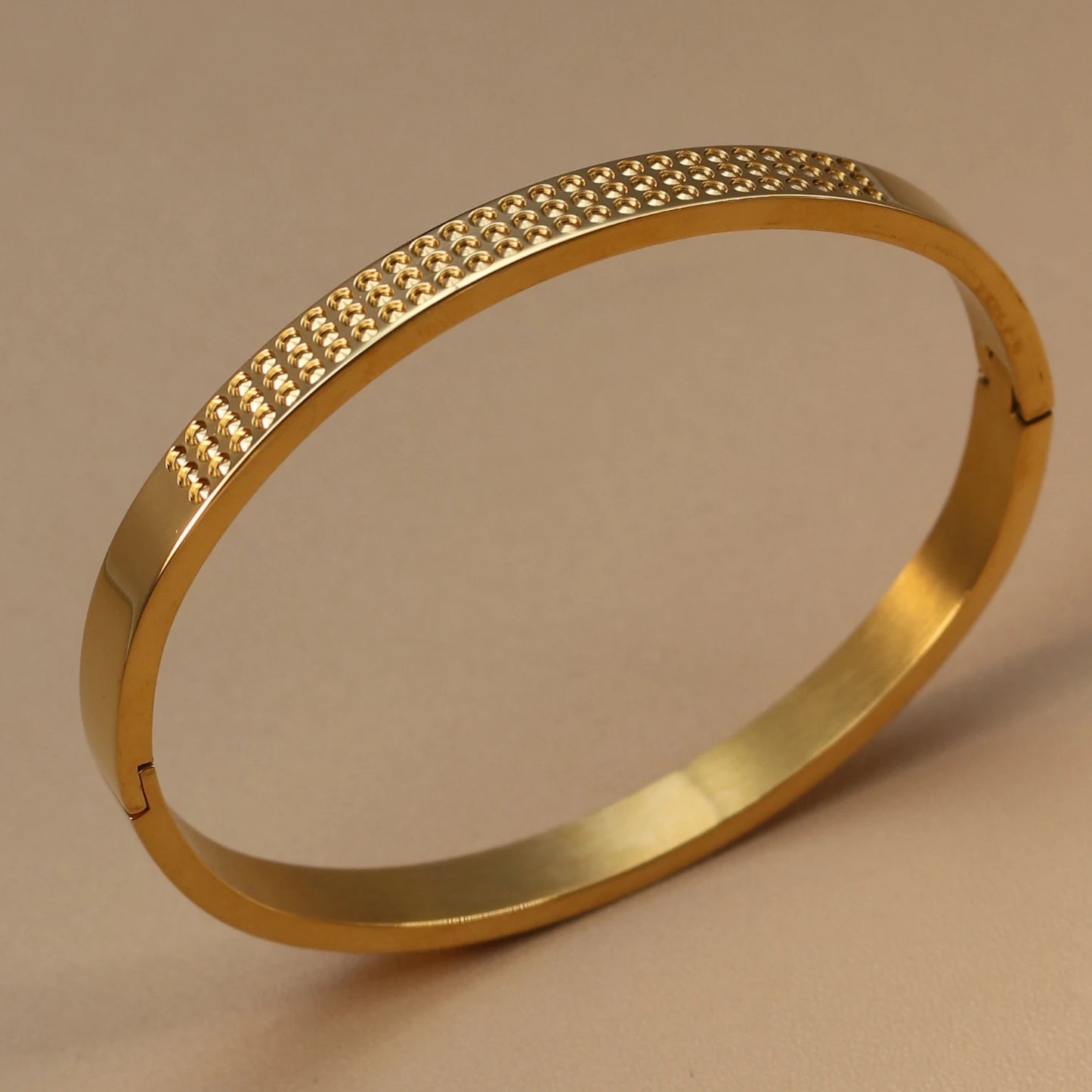 Stainless Steel 18K Gold Plated Zircon Women's Bracelet Bangles Gifts