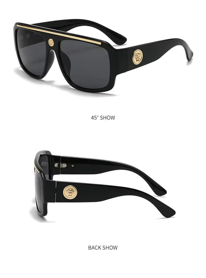 Women Designer Men Women Oversized Vintage Punk Shades Driving Glasses