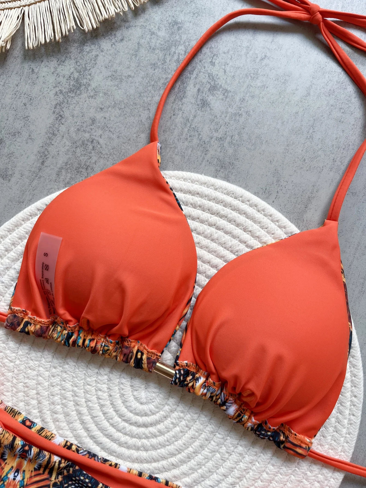Women Micro Two-Piece Leopard Push Up Thong Bikini Beachwear Bathing Suit