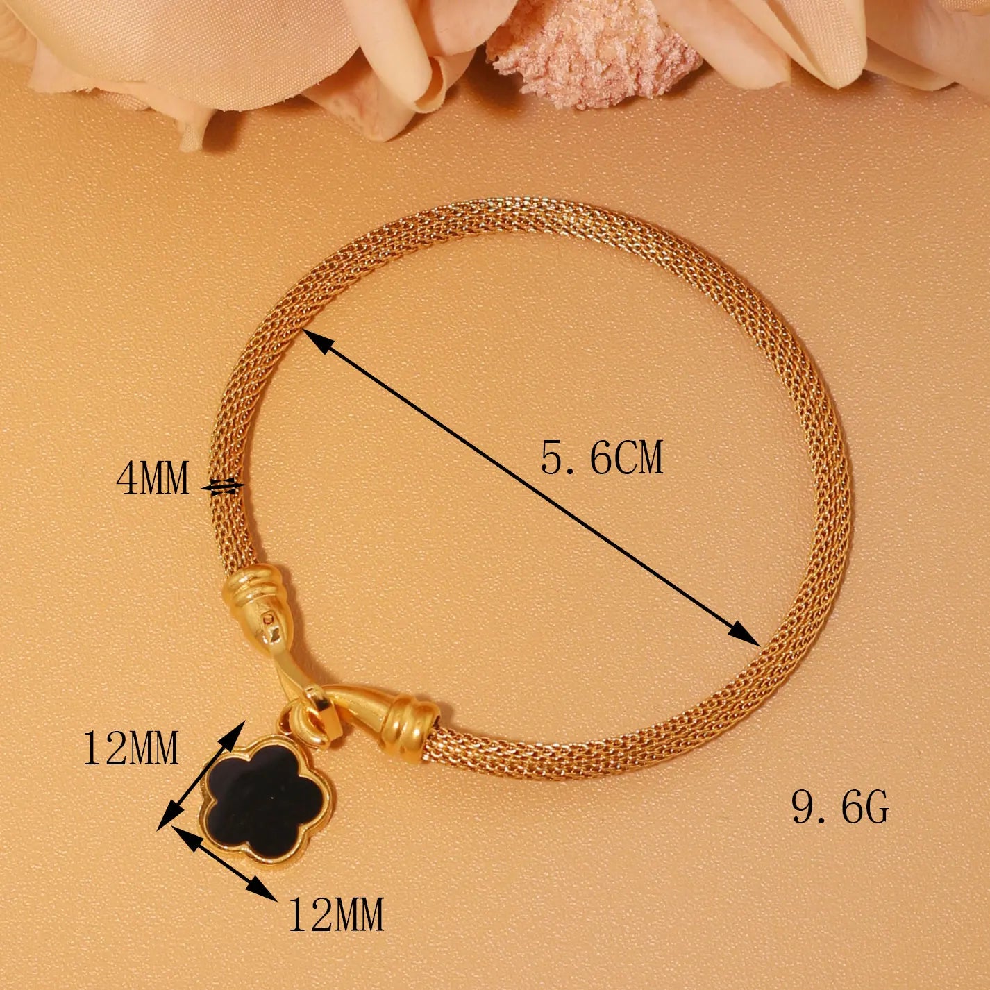 Stainless Steel 18K Gold Plated Bracelet Women's Fashion Jewelry Gift