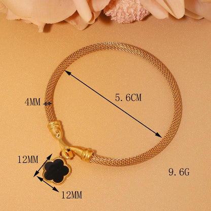 Stainless Steel 18K Gold Plated Bracelet Women's Fashion Jewelry Gift