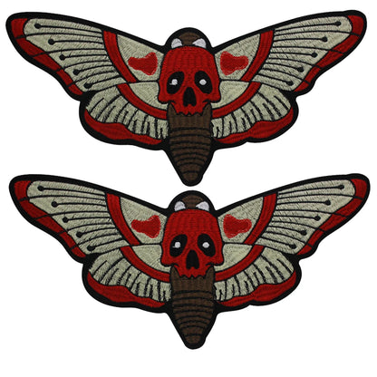 Animal Embroidered Red Butterfly Patch Appliques Iron on Patches Badge Clothes Sewing