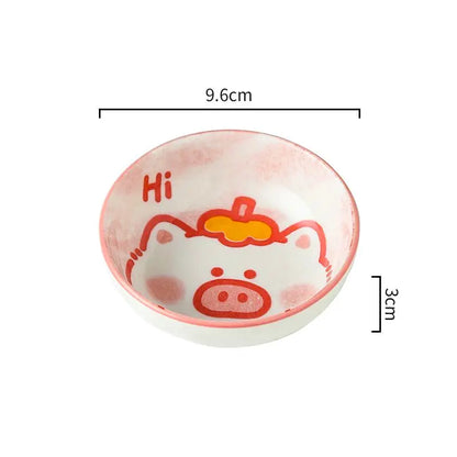 Small Animal Ceramic Butter Mustard Sushi Vinegar Soy Porcelain Dip Dishes Sauce Plates