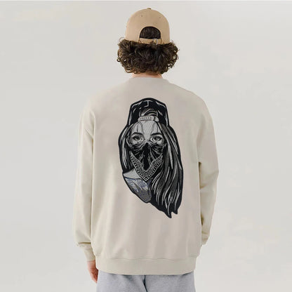 Veiled Girl Patch Large-Size Biker Stickers Embroidered Patch Appliques Iron on Patches Badge Clothes Sewing