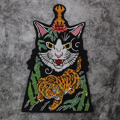 Catfish Embroidery Motif Patch Appliques Iron on Patches Badge Clothes Sewing