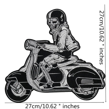Independent Biker Rider Embroidery Patch Appliques Iron on Patches Badge Clothes Sewing