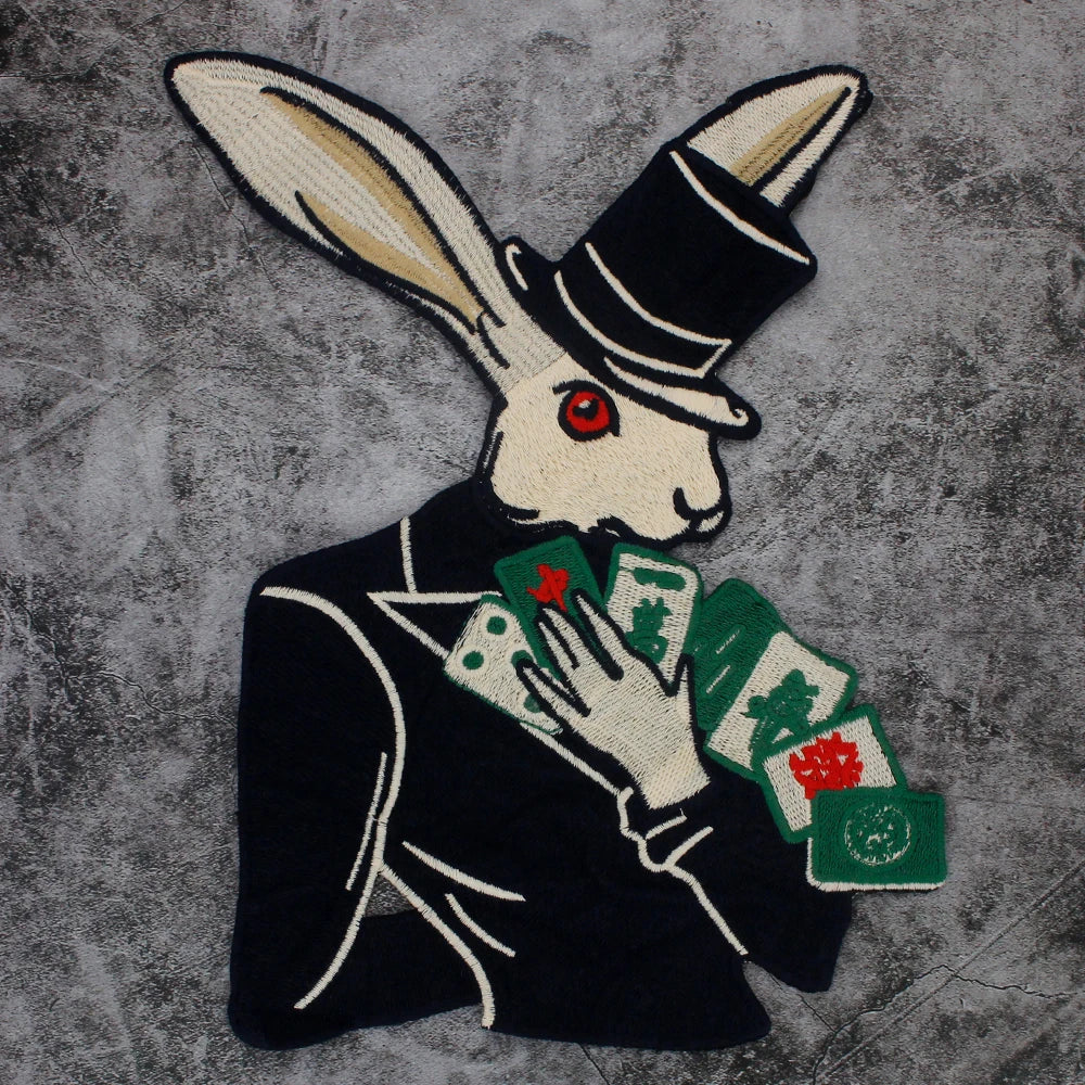 Embroidered Large Animal sheep Cat Rabbit Patches Sew on Clothing Patch Badges Twill Craft Stickers