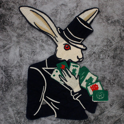 Embroidered Large Animal sheep Cat Rabbit Patches Sew on Clothing Patch Badges Twill Craft Stickers