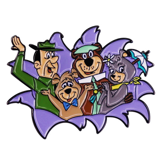 Jellystone Yogi Bear Cartoon TV Series Roles Enamel Pin Brooch Badge