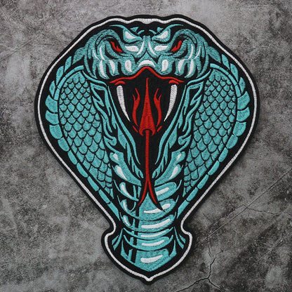 Animal Dragon Face Embroidery Patch Appliques Iron on Patches Badge Clothes Sewing