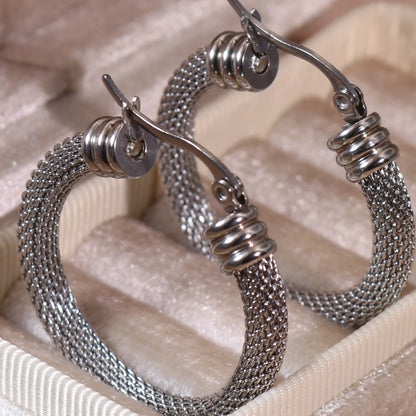 Fashionable 18K Gold-Plated Stainless Steel Women's Earrings Gifts