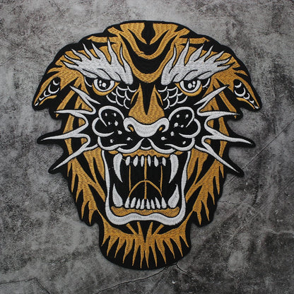 Embroidery Dragon head Patch Appliques Iron on Patches Badge Clothes Sewing