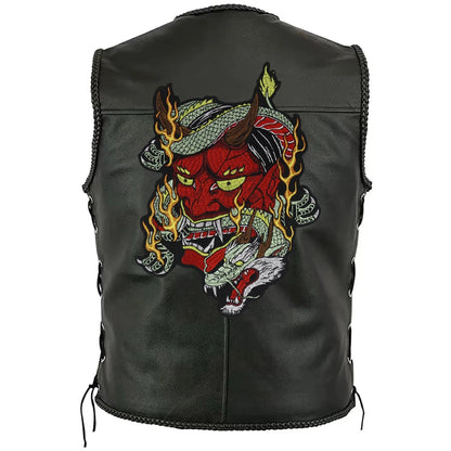 Embroidery Demon Devil Dragon Patch Appliques Iron on Patches Badge Clothes Sewing