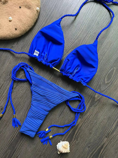 Sexy Women Swimwear Push Up Thong Brazilian Bathing Bikini Swimsuit Suit