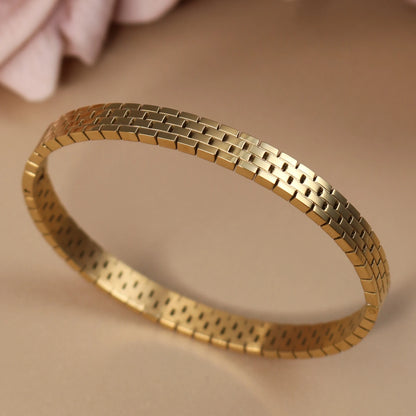 Exquisite Crystal Stainless Steel Women's Bracelet Bangles Gifts