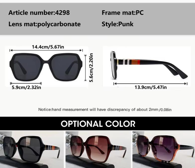 Men Women Designer Square Classic Outdoor Sport Eyewear Sunglasses UV400