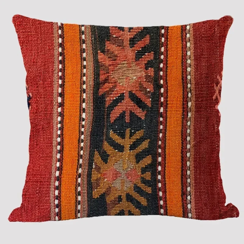 Luxury Plush Both Sides Print Bohemian Patterns Kilim Carpet Cushions Case Sofa Pillowcase Decor