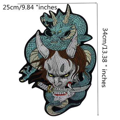 Embroidery Dragon Patch Appliques Iron on Patches Badge Clothes Sewing