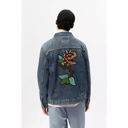 plant Cannibal flower Badges DIY Patc Iron on Embroidered  Applique Backpack Clothing