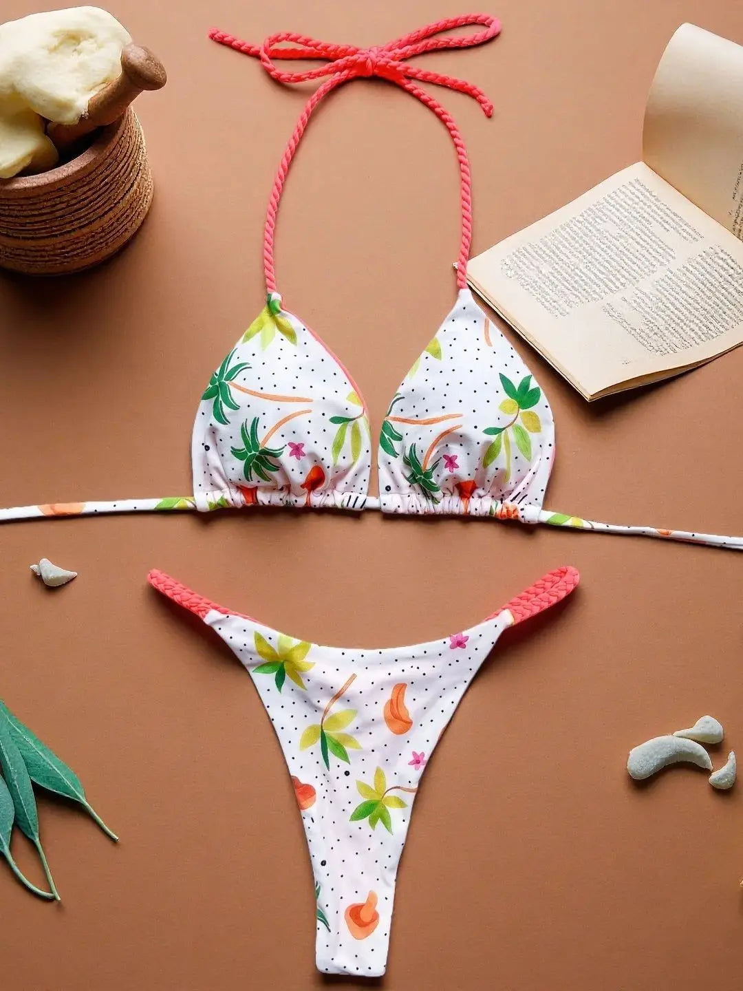 Sexy Floral Bikini Push Up Brazilian Bathing Beachwear 2 Piece Swimwear Suits