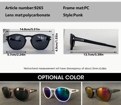Men Women Y2K Retro Oval Designer Outdoor Trend Sunshade Cycling Sunglasses UV400 Eyewear